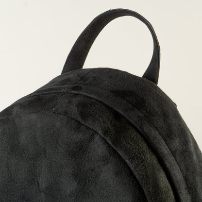 Leather gray backpack handbag "January" - 15 inch laptop leather bag