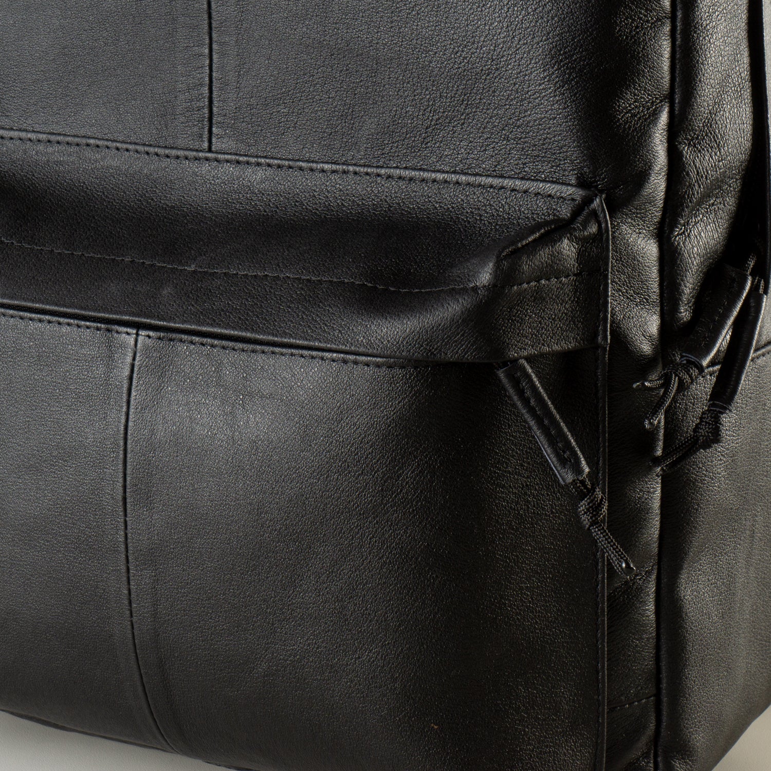 black brown 1826 leather backpack Leather black backpack handbag "January"