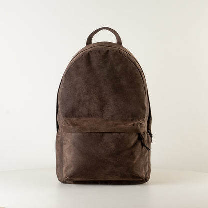 Leather brown backpack handbag "January" - 15 inch laptop leather bag