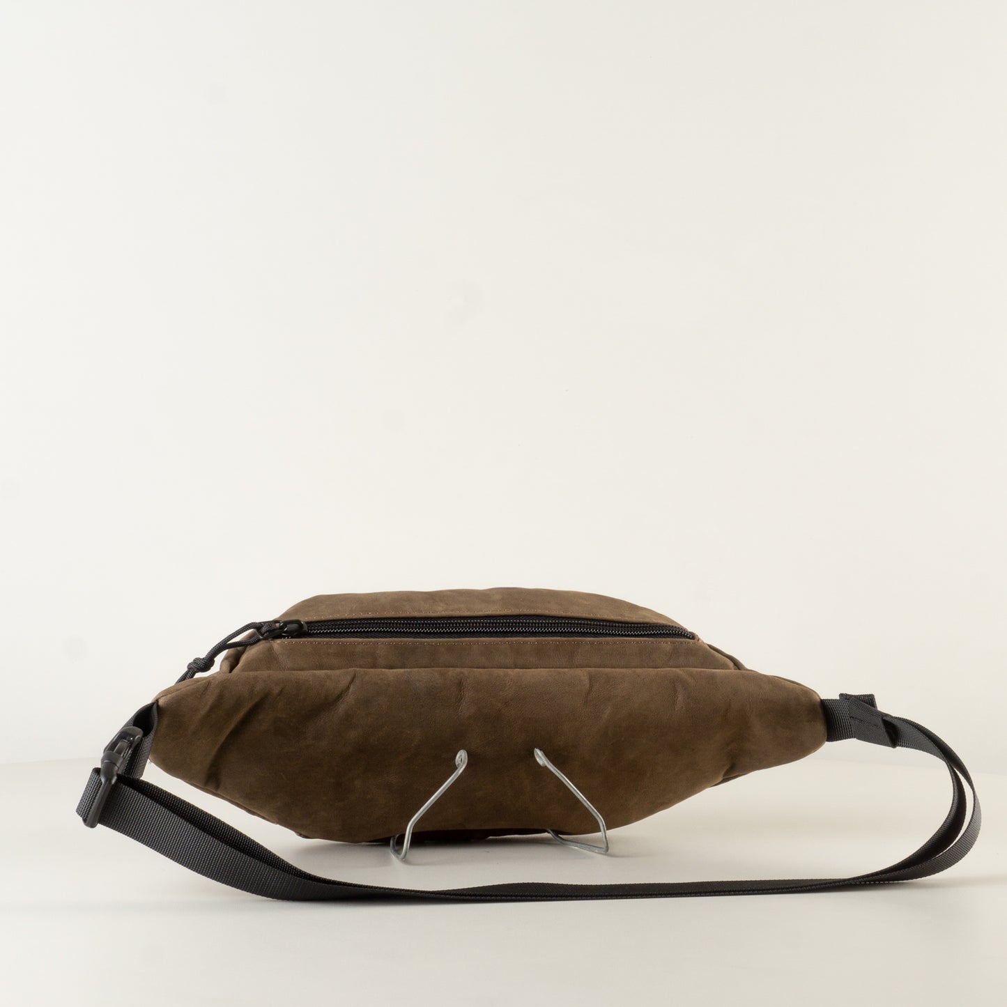 Small leather sling bag brown color - 100% "November"